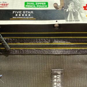 Five Star 2 Zipper Active 3 Grommet Binder Pencil Pouch